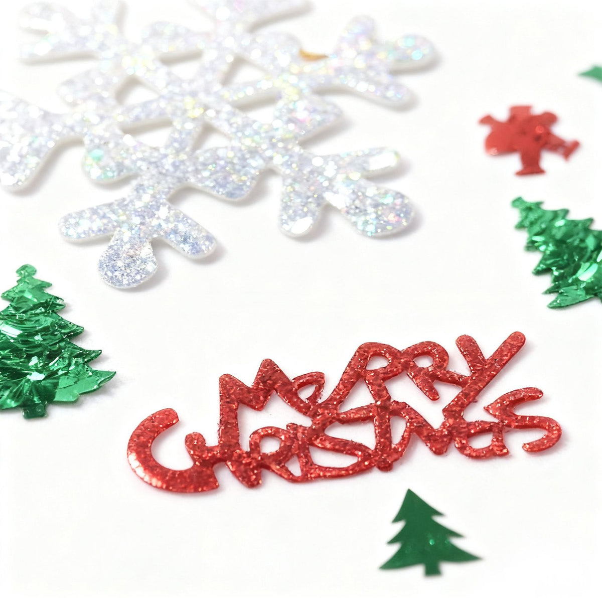 50g Christmas Table Confetti Pentagram Santa Merry Christmas Letters Pine DIY Accessories