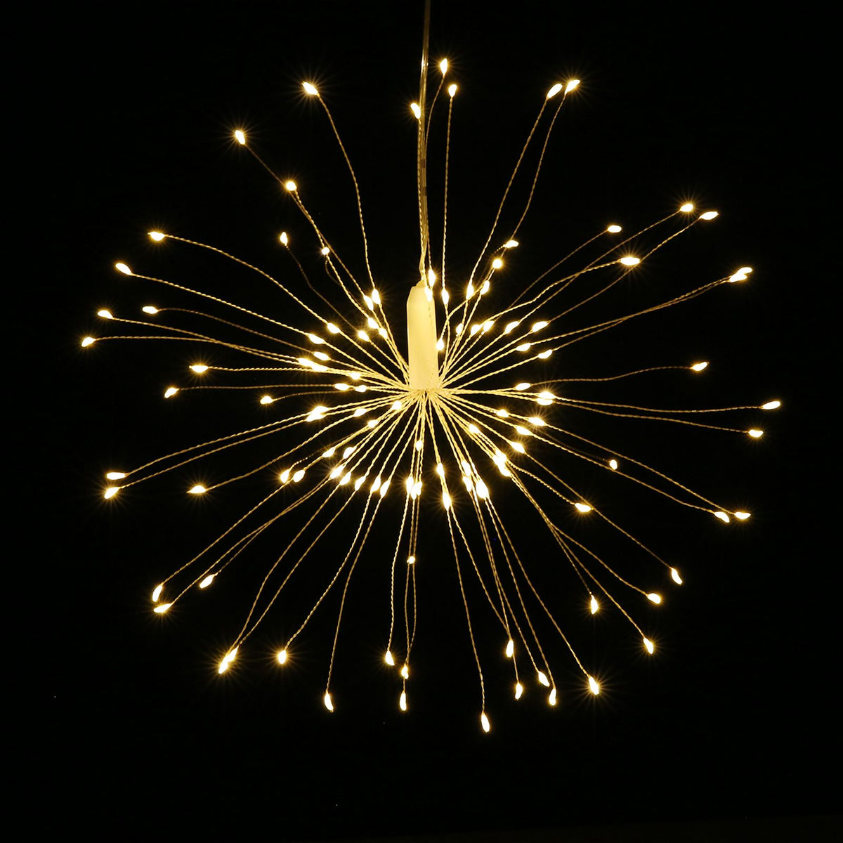 Fairy Firework String Light with Remote Control 120 LEDs Dimmable 8 Lighting Modes Wire Lights Decorative Hanging Starburst Lamp for Christmas Patio Indoor Outdoor Decoration