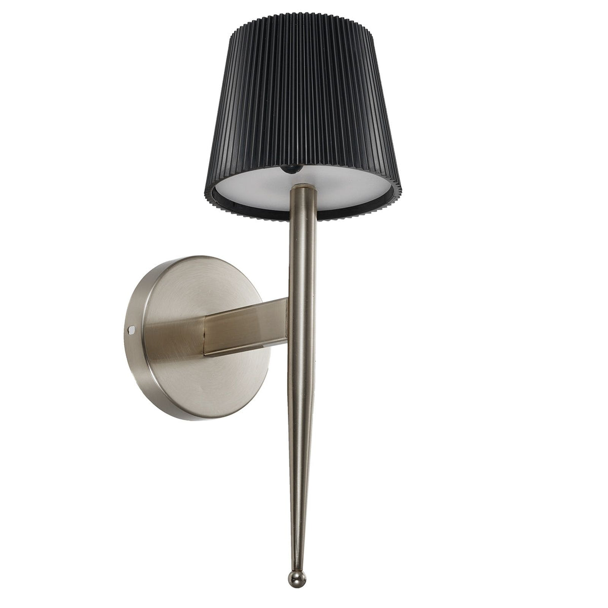 Modern Decorative Wall Sconce Solar-powered Wall Light Indoor Outdoor Wall Lighting Fixture Wall-mounted Lamp for Living Room Beadroom Study Porch Yard