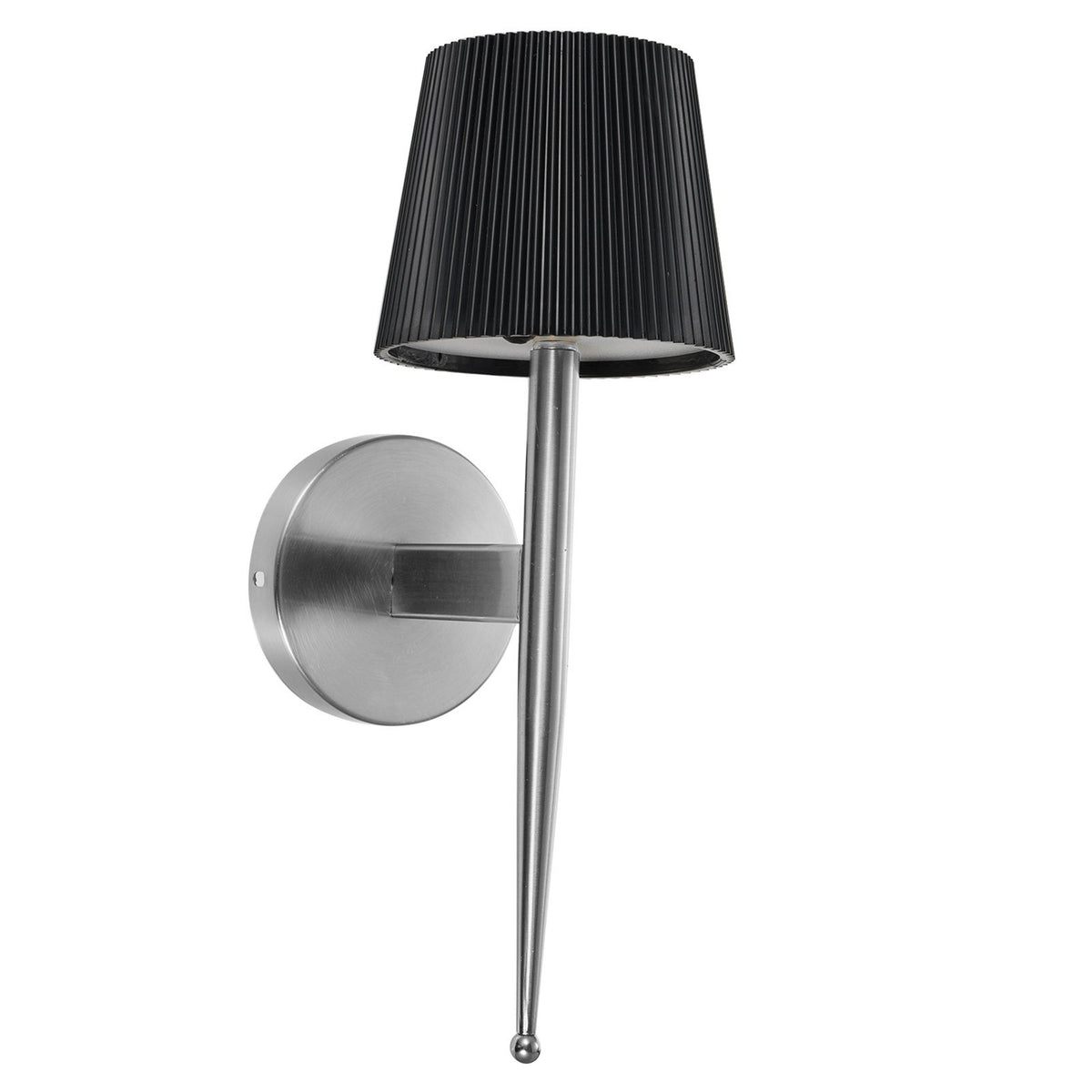 Modern Decorative Wall Sconce Solar-powered Wall Light Indoor Outdoor Wall Lighting Fixture Wall-mounted Lamp for Living Room Beadroom Study Porch Yard