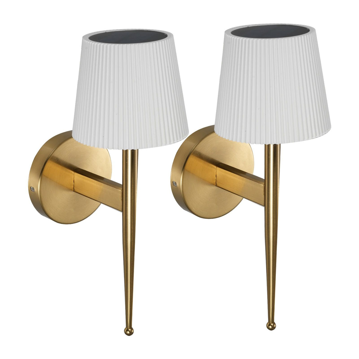 Modern Decorative Wall Sconce Solar-powered Wall Light Indoor Outdoor Wall Lighting Fixture Wall-mounted Lamp for Living Room Beadroom Study Porch Yard