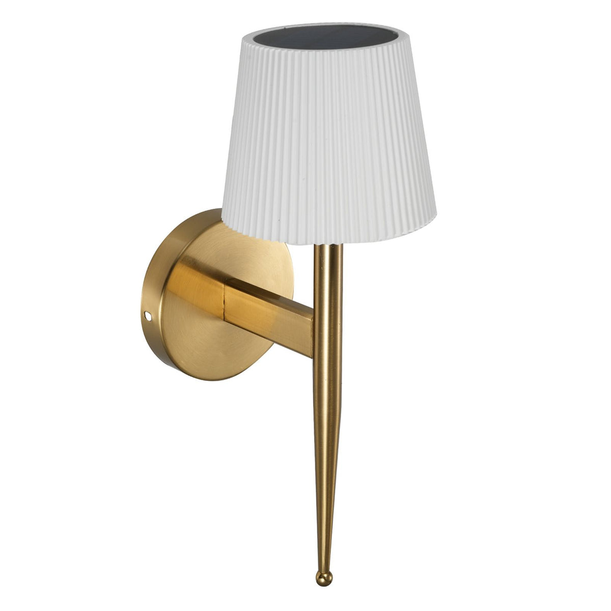 Modern Decorative Wall Sconce Solar-powered Wall Light Indoor Outdoor Wall Lighting Fixture Wall-mounted Lamp for Living Room Beadroom Study Porch Yard