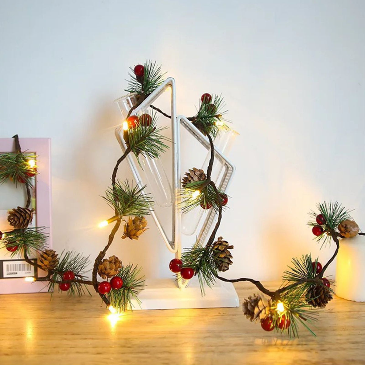 LED Copper Wire Lights Pinecone Light String Pine Needle Decoration Small Mulberry Creative Decorative Lights
