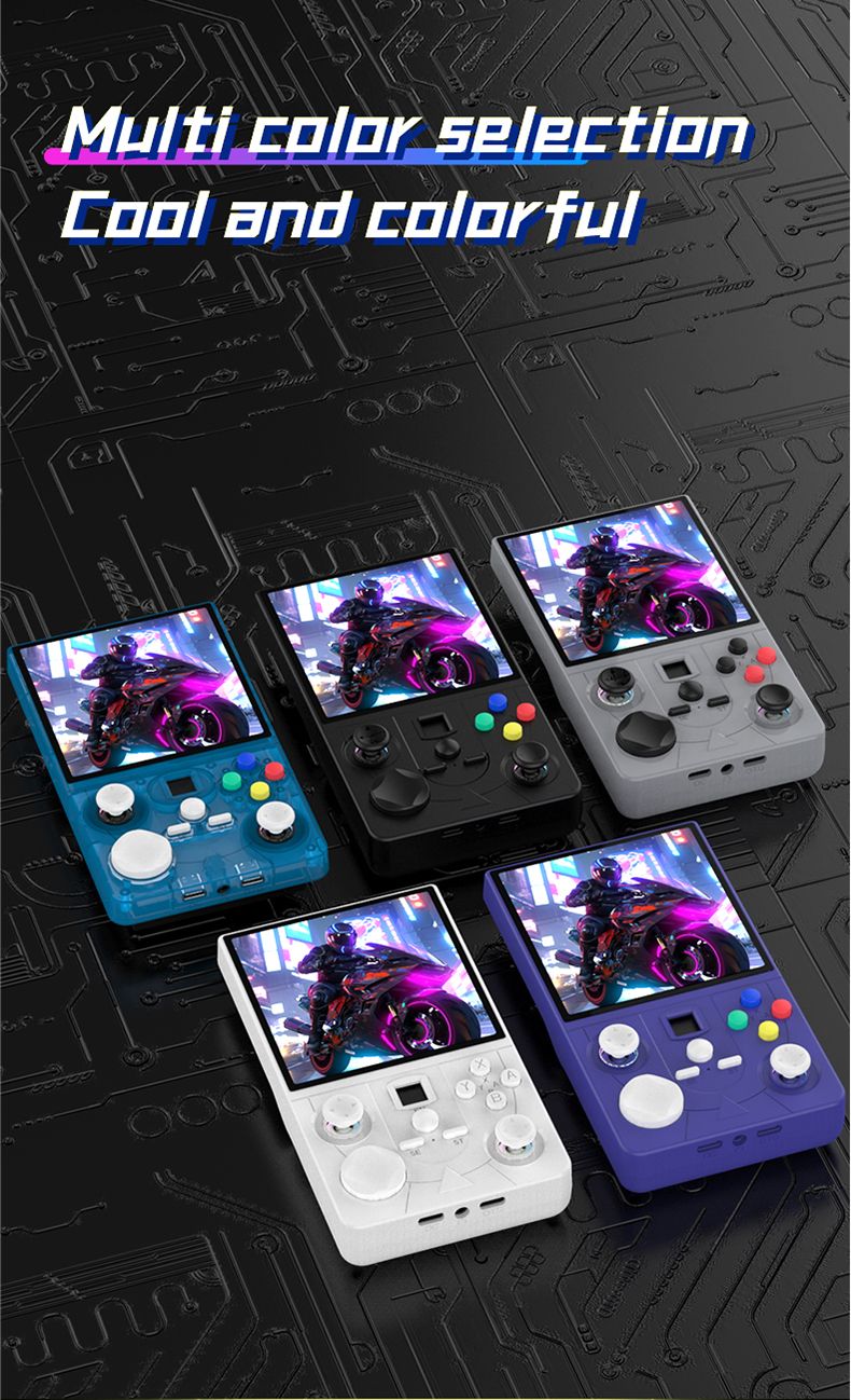 DC40V Retro Handheld Game Console, 4 Inch IPS Display, 64GB 20000+ Preloaded Retro Games,black