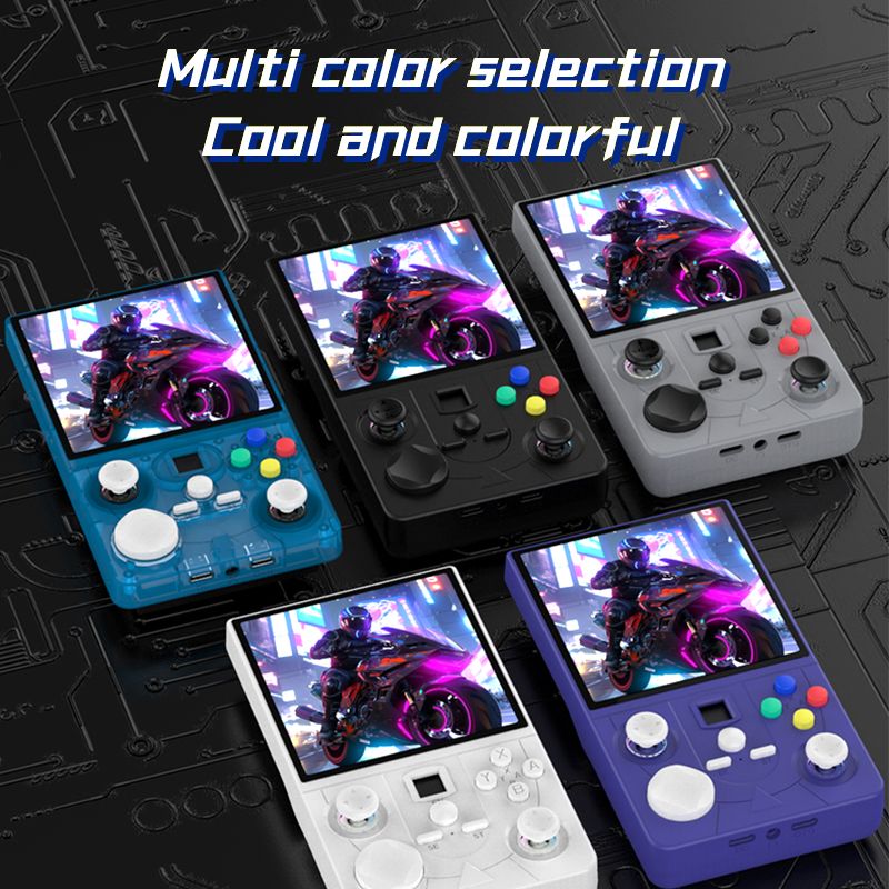 DC40V Retro Handheld Game Console, 4 Inch IPS Display, 64GB 20000+ Preloaded Retro Games,white