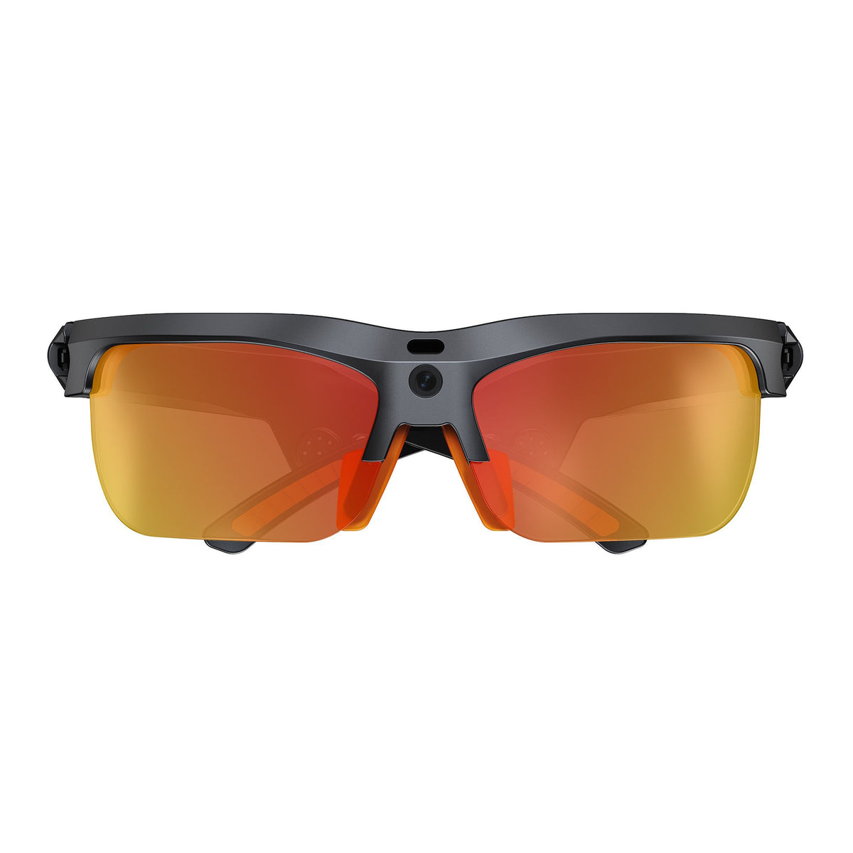 E08 Smart Bluetooth Cycling Sunglasses with Camera, UV400 Outdoor Sports Glasses,orange