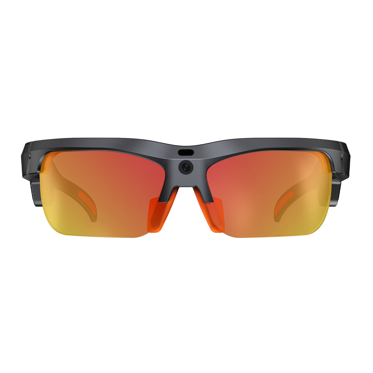 E08 Smart Bluetooth Cycling Sunglasses with Camera, UV400 Outdoor Sports Glasses,orange
