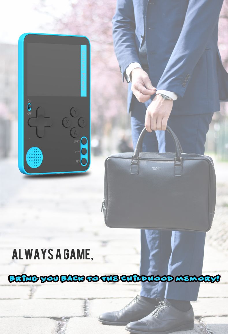 K10 Handheld Retro Game Console Built-in Classic Games,blue