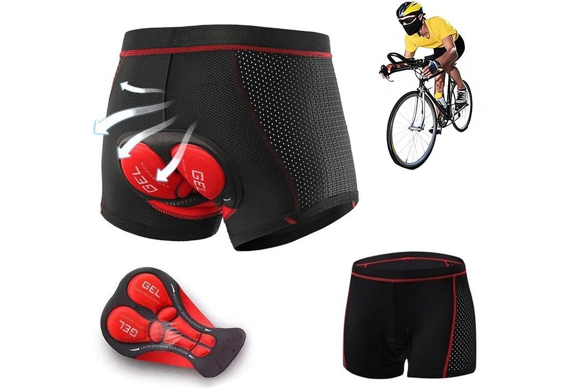 Silicone Gel Padded Cycling Underwear for Mountain Road - L