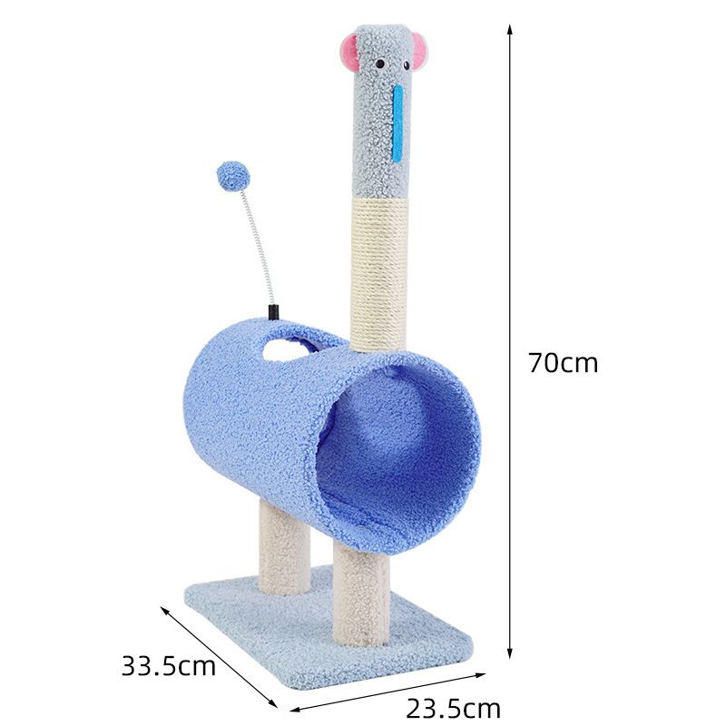 Cat Climbing Frame Animal Design Alpaca Hemp Pad... Little Elephant