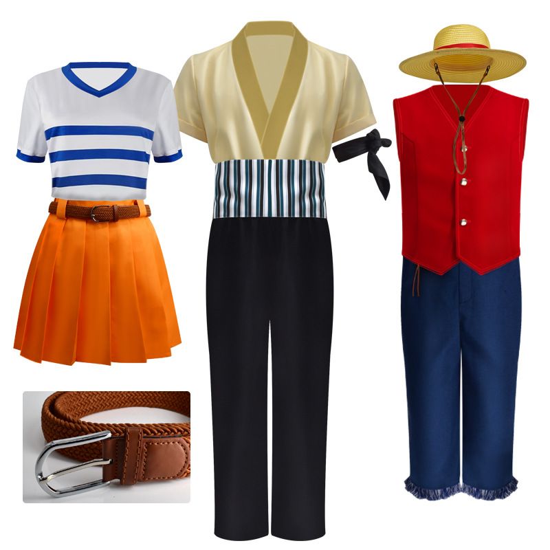 One Piece Cosplay Costume Real Life Luffy Polyester Real-life version Luffy XL Size: XL; Height (cm): 170-175; Weight (kg): 60-65; Bust (cm): 94-98; Waist (cm): 78-82; Shoulder width (cm): 40; Length (cm): 64