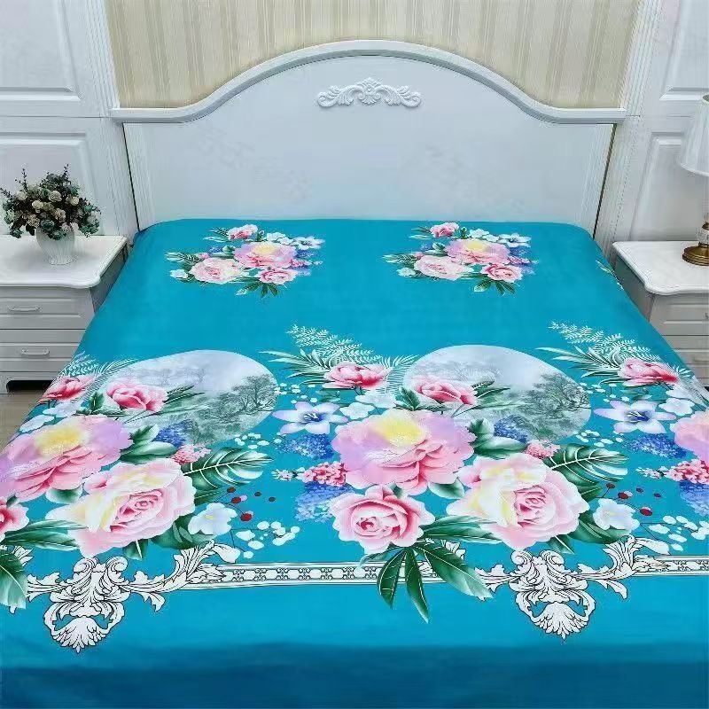 Duo Duo Quilt Cover Set Twill Geometric Pattern Red striped flower 1.5x 2.1 m quilt cover