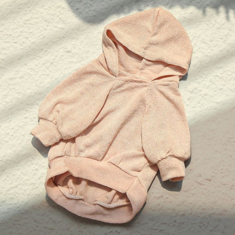 Breathable Pet Vest Hoodie for Dogs Cats 008D Ice Silk Light Pink Hoodie XS (Chest 27cm, 1-2 jin)