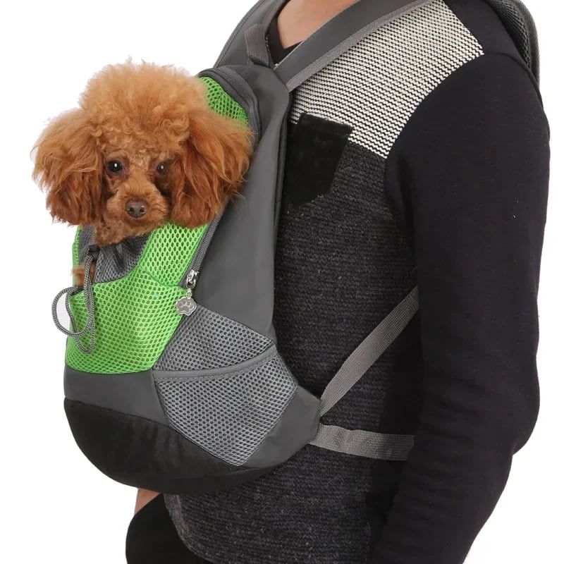 Ventilated Small Pet Carrier Backpack – Hands-Free Nylon Travel Bag with Adjustable Head Opening and Side Pockets, Ideal for Walking, Hiking and Daily Outings with Small Dogs and Cats (L, Rose)