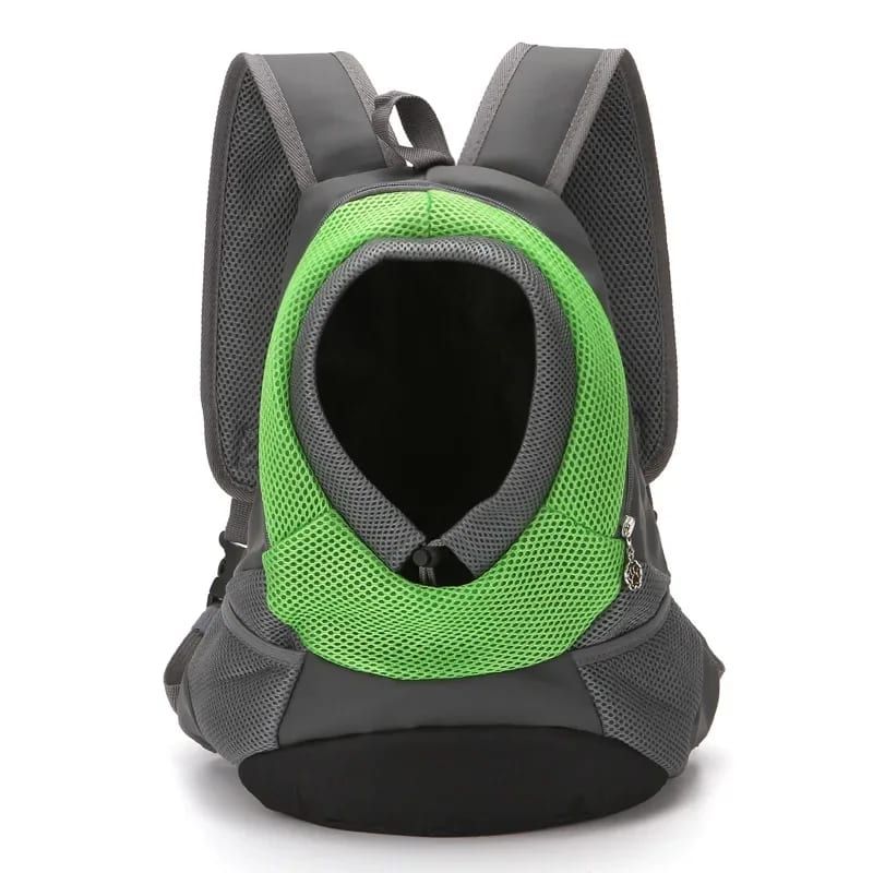 Ventilated Small Pet Carrier Backpack – Hands-Free Nylon Travel Bag with Adjustable Head Opening and Side Pockets, Ideal for Walking, Hiking and Daily Outings with Small Dogs and Cats (L, Rose)