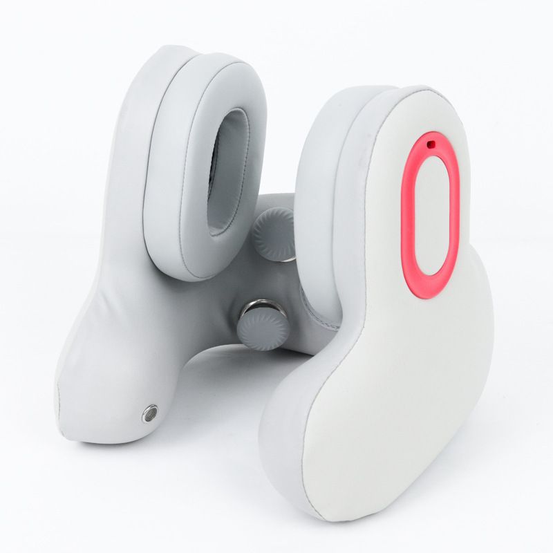 Multifunctional U-Shaped Neck Pillow Massager with Heat Red Light Therapy ANC Noise Cancellation Bluetooth Audio and Hands-Free Calling for Home Office and Travel Relaxation (White)