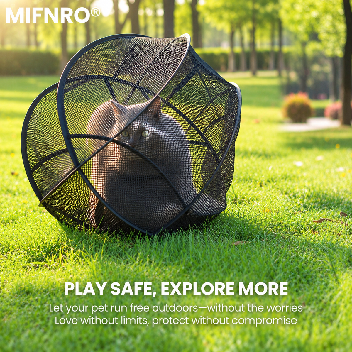 Portable Foldable Pet Playpen Pop Up Mesh Tent for Small Cats Dogs Rabbits Guinea Pigs Indoor Outdoor Travel Use with Zipper Opening and Protective Guard (Black)
