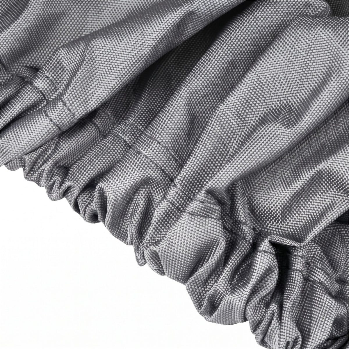 600D Oxford Fabric Boat Cover with UV and Waterproof PU Coating, Fits T-Top and JUMBO Boats, Protects Against Sun, Dust, and Rain for Outdoor Storage and Trailer Use (T-TOP Silver Grey, S05)