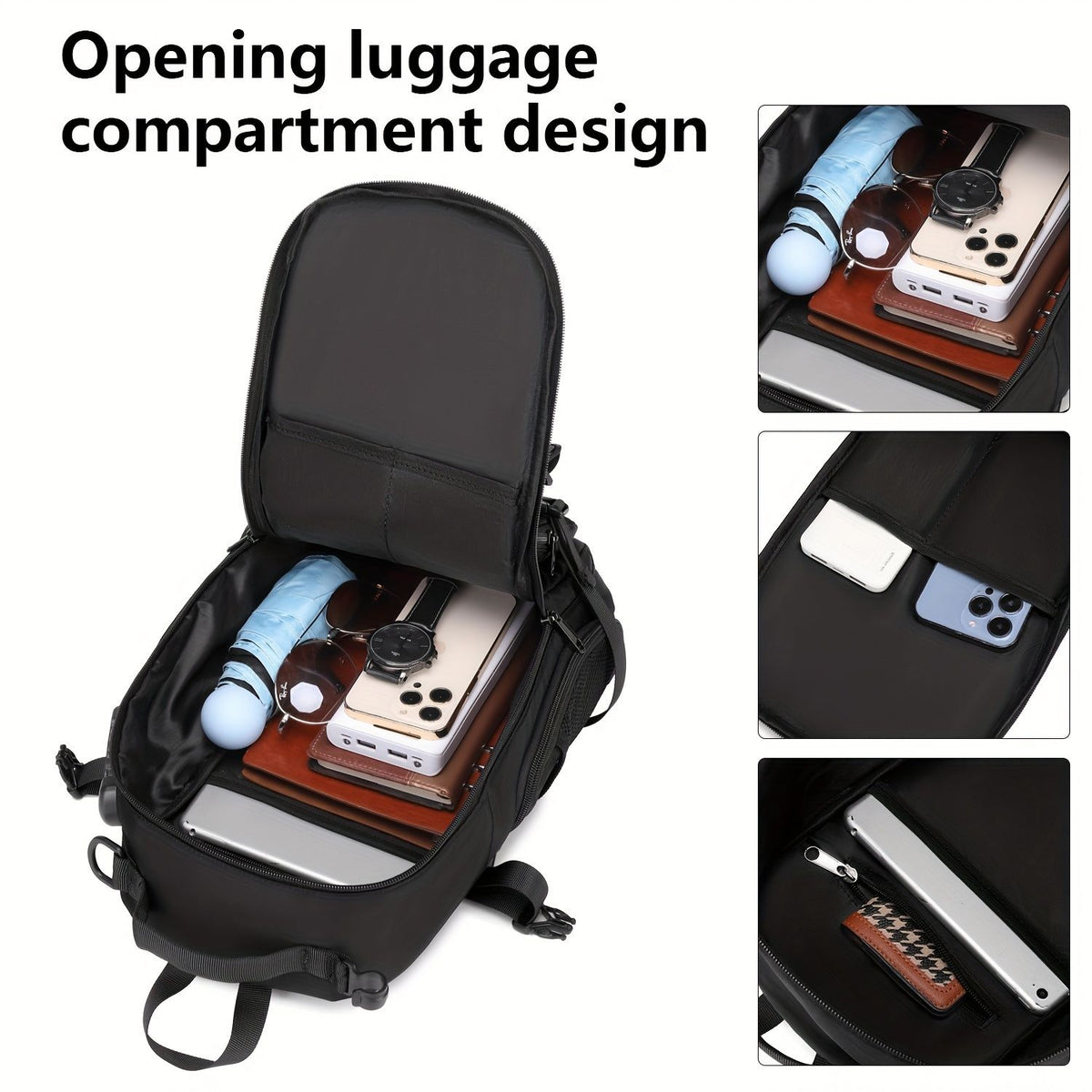 Gray Anti-Theft Backpack Waterproof Backpack Sling Backpack Travel Backpack
