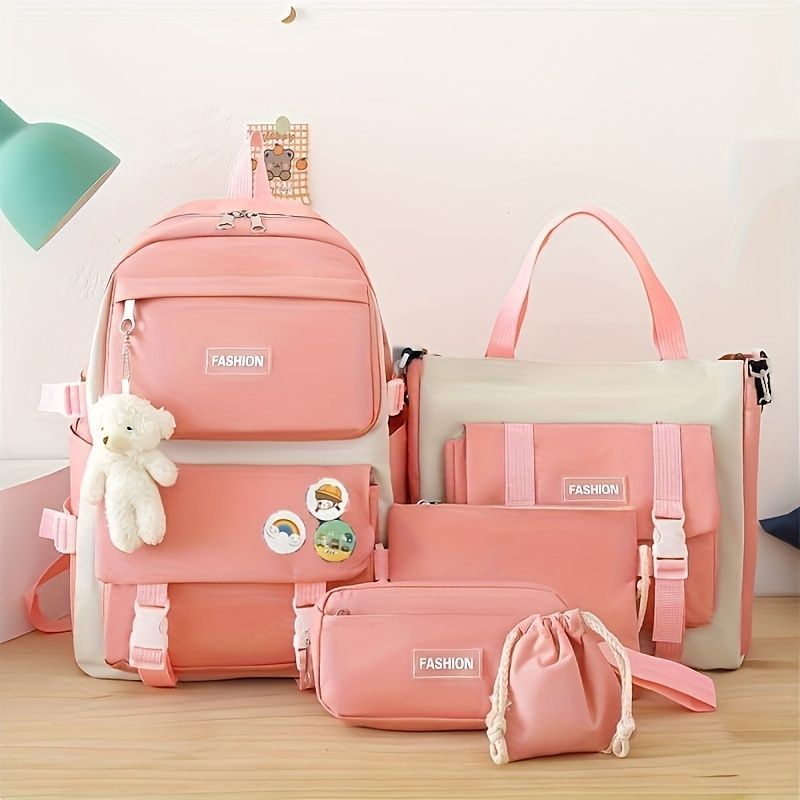 Travel Backpack Backpack Set Fashionable Backpack Colorful Backpack Travel - Blue - Size L