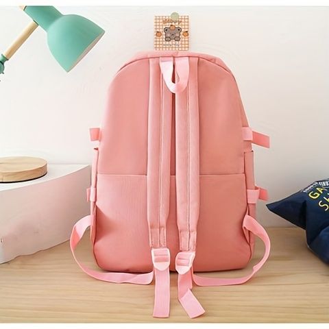 Travel Backpack Backpack Set Fashionable Backpack Colorful Backpack Travel - Pink - Size L