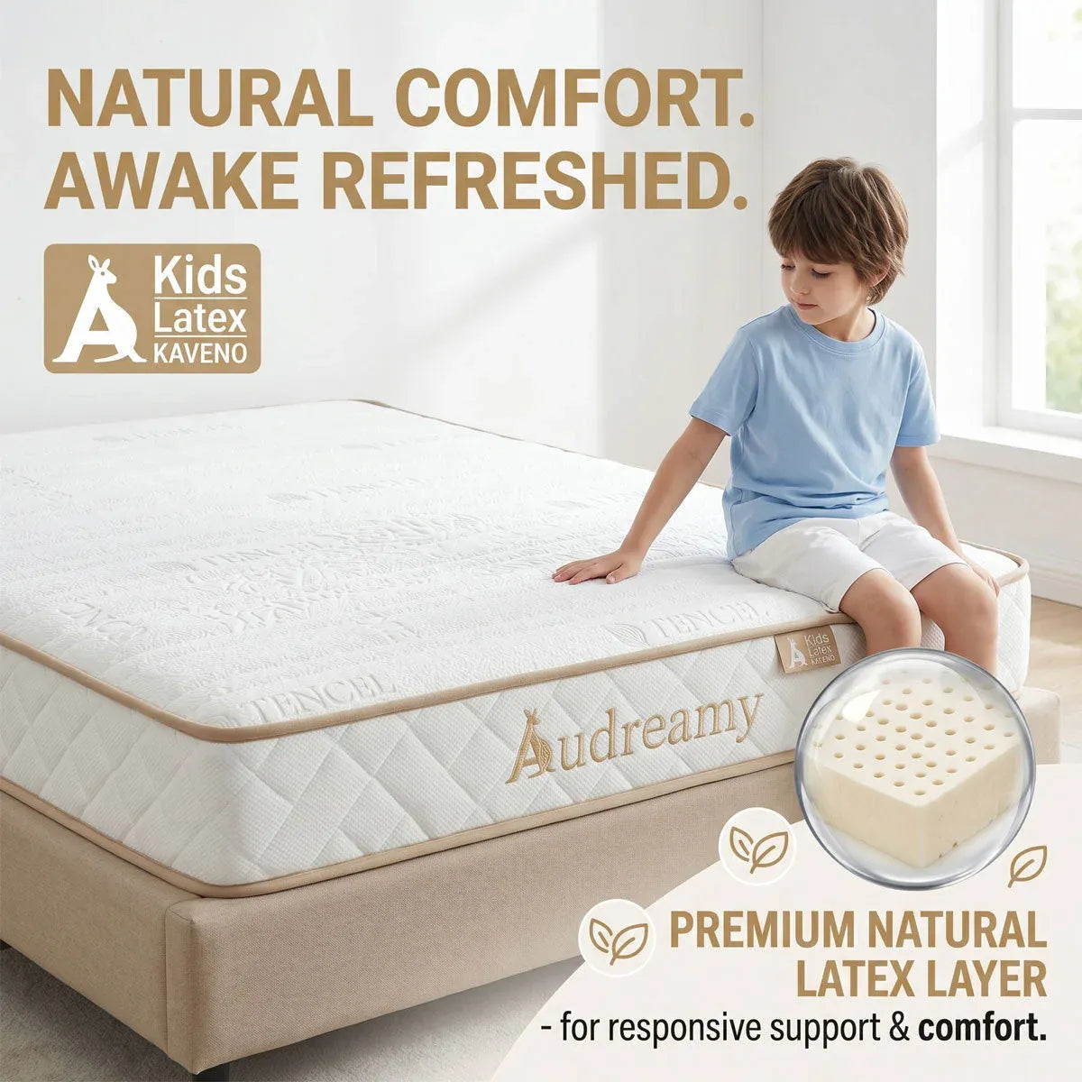 Audreamy Kaveno Kids Mattress Latex Double