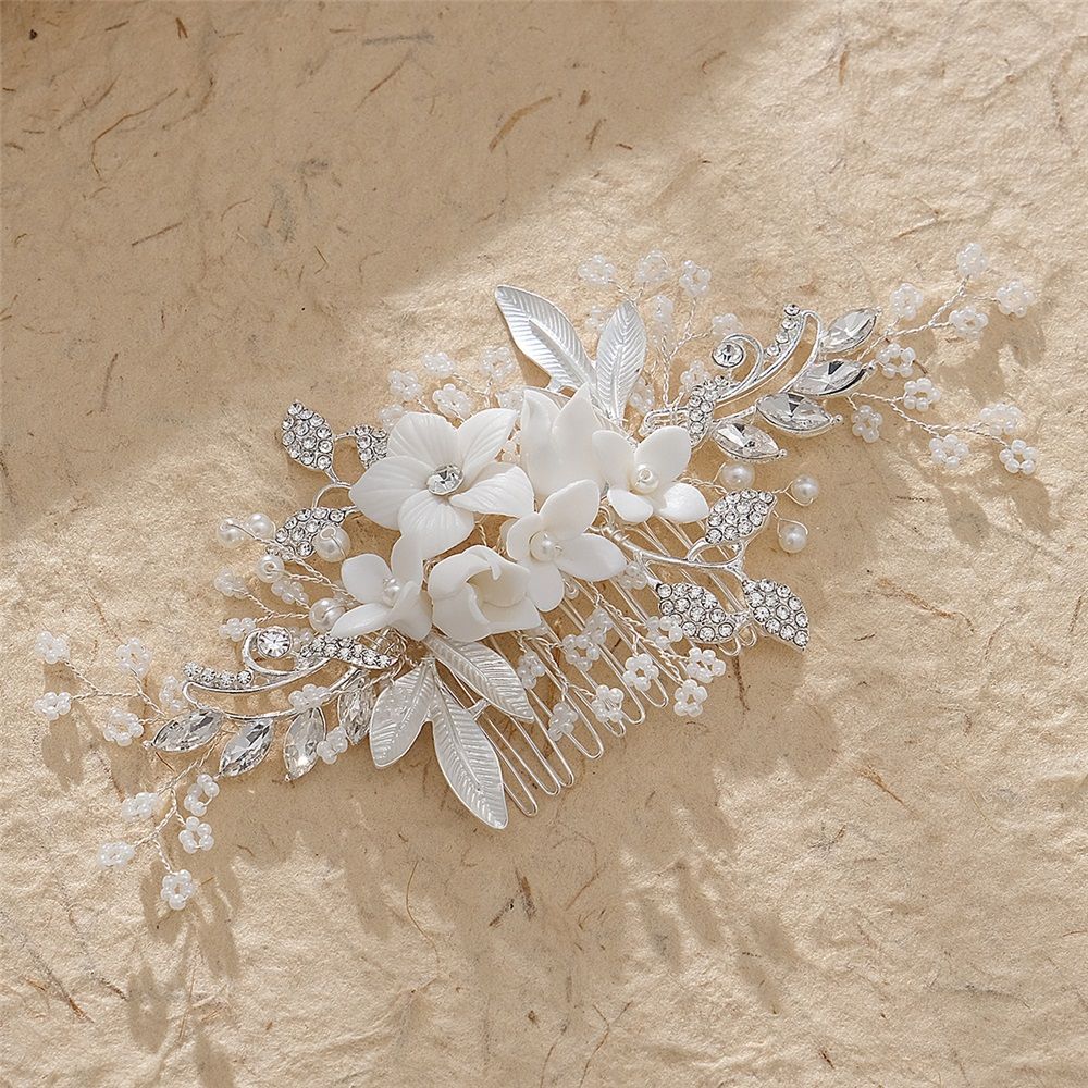 Wedding Hair Comb Clip Bridal Wedding Hair Accessories for Brides and Bridesmaid, Bridesmaids Hair Accessories, Silver