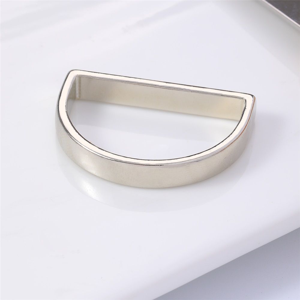 20 Pcs Silver Napkin Rings - Napkin Ring(Semicircle) Stainless Steel Napkin Rings for Table Settings Wedding Christmas Party Dinner Table