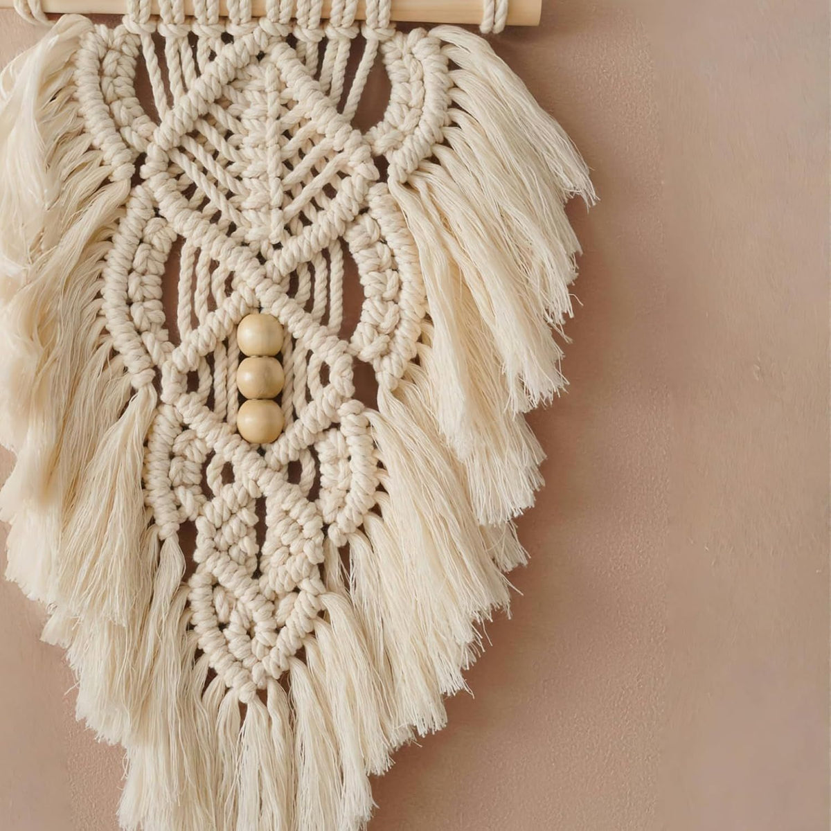 Handmade Boho Woven Tapestry,Boho Home Decor for Dorm Home Bedroom Western Room Decoration Gift for Women (white)