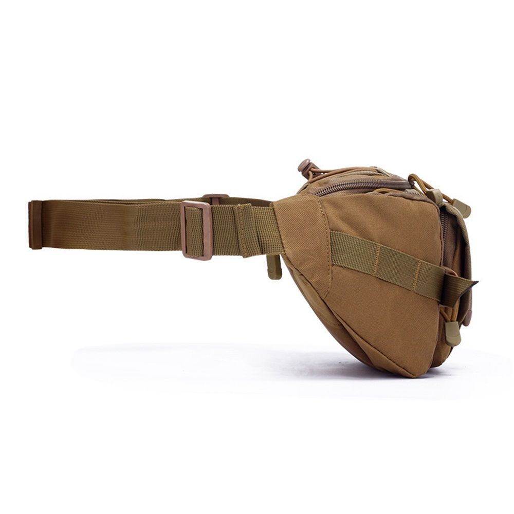 Waist Bag for Men Outdoor Waist Bag Daily Life Big Waist Bag Bicycle Camping Hiking Hunting Fishing(muddy color)