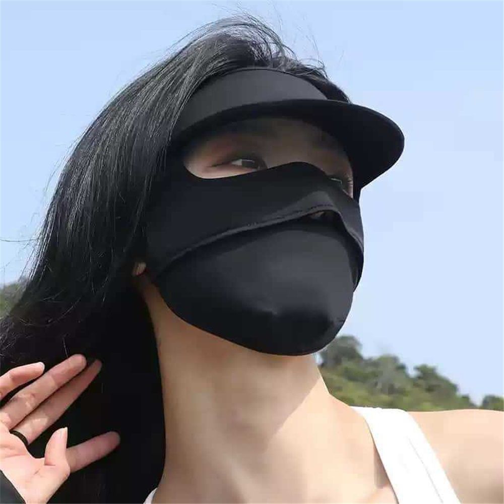 Sun Protection Gear for Women – Face Cover, Neck Gaiter & Sun Hat – Cooling, Breathable, Lightweight(black)