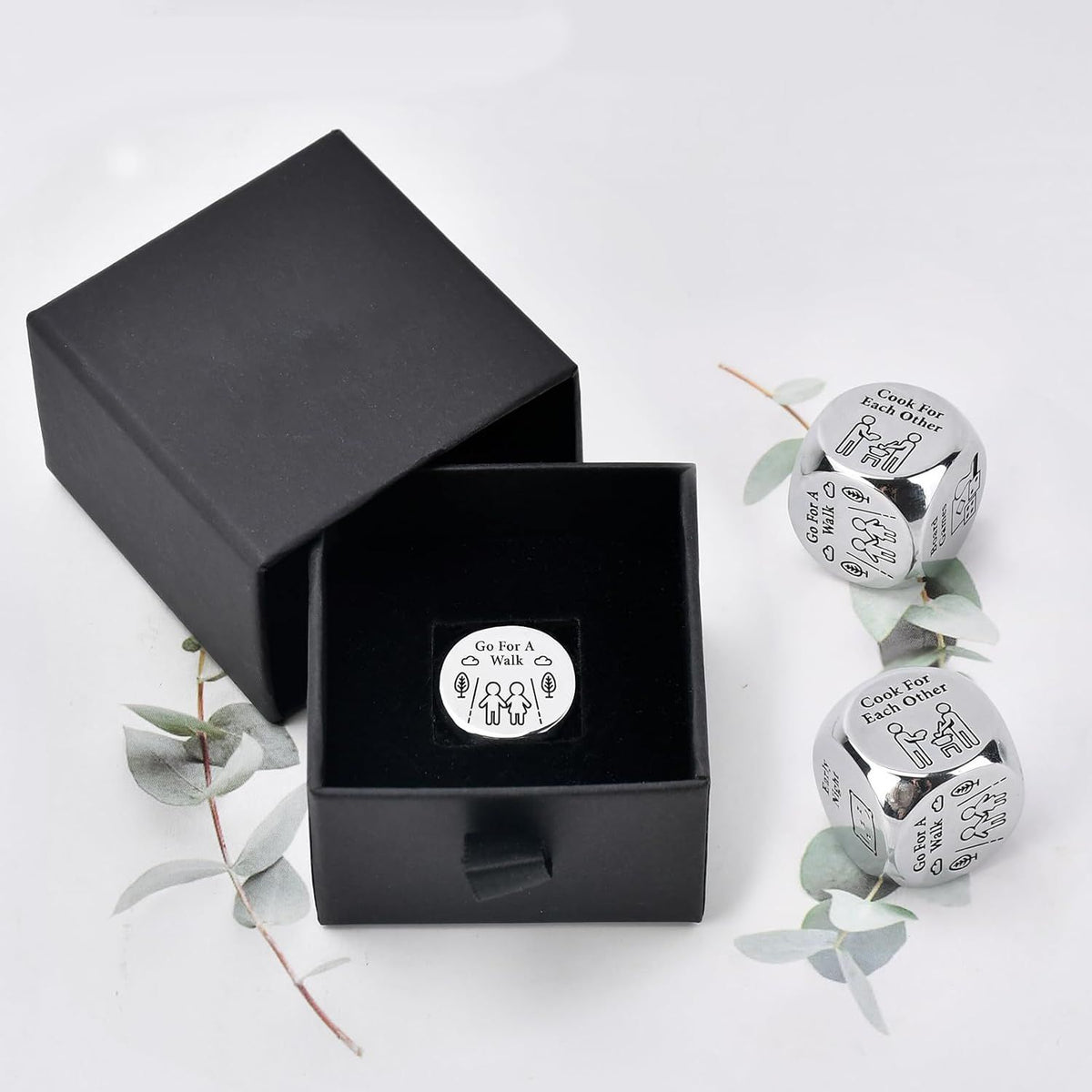 Valentine's Day Gifts for Boyfriend, Girlfriend, Best Friend – Date Night Ideas Dice for Him/Her, Funny Present for Birthday, Valentine's Day or Daily Surprise