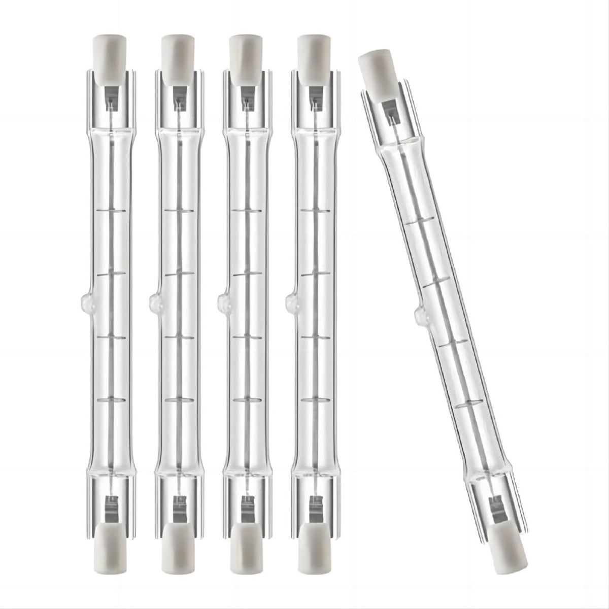 5pcs Double ended filament floodlight quartz tube lamp, Double ended halogen tube floodlight, dimmable heating tube
