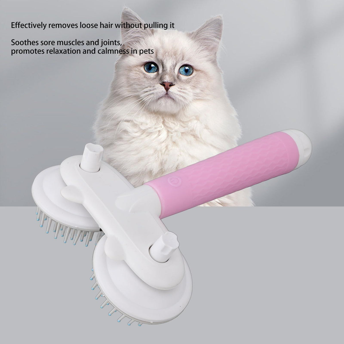 Handheld Massager for Dogs Cats, Massage Brush Automatic Grooming Tools, Pets Head Massager with Deep Tissue Kneading