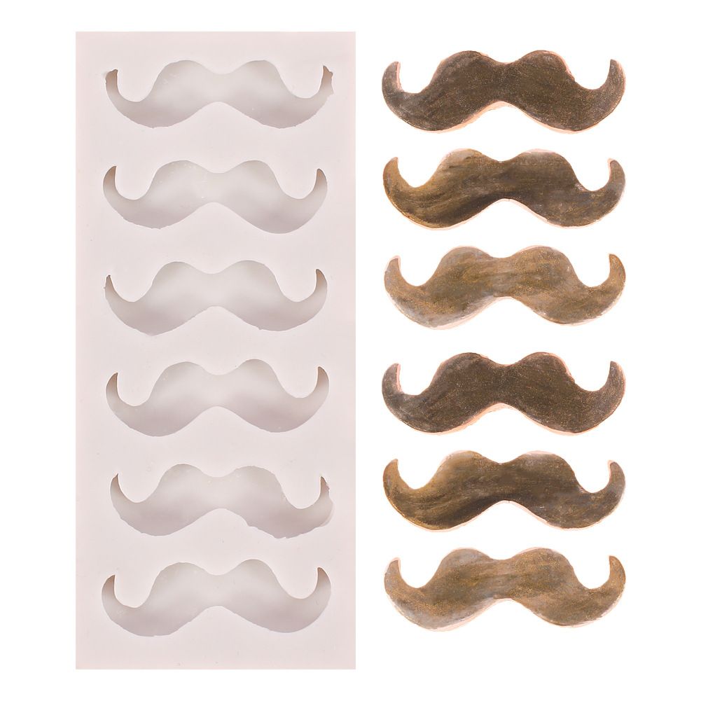 Fairly Odd Novelties
Funny Mustache Beard Silicone Mold for Chocolate Candy Gum Paste Cake Decorating Jello Sugar Ice Cube