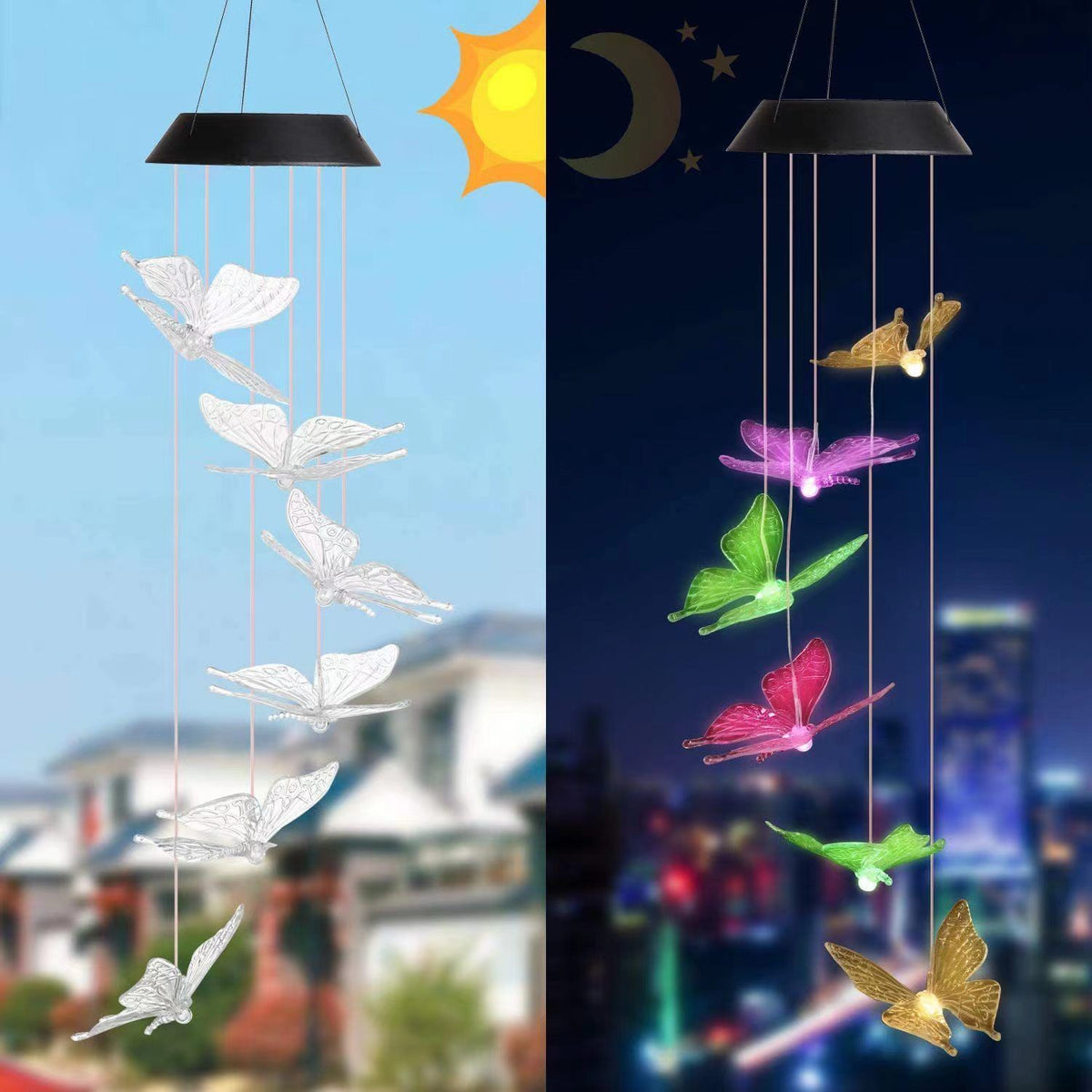 Hanging Solar Light Outdoor Solar Lantern Wind Chime Outdoor Light Outdoor Decoration Light Solar Light Chime Led Wind Chime