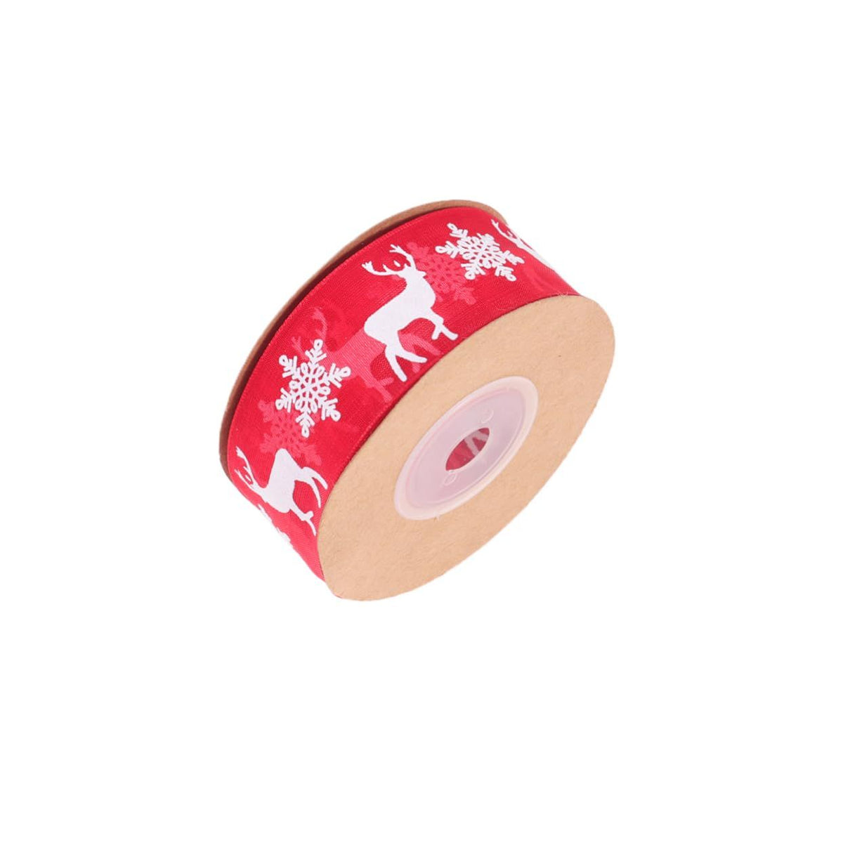 Wired Christmas Ribbon Christmas Elk Ribbon Red Christmas Organza Ribbon Xmas Ribbon Gold Glitter Deer Ribbon
