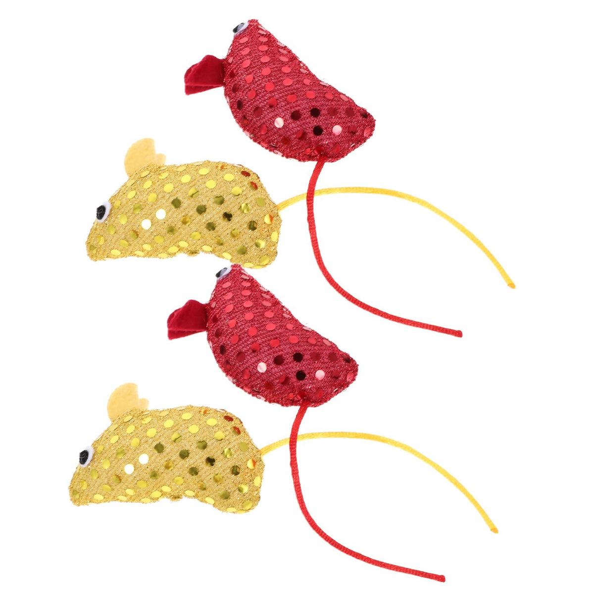 4pcs Sequin Cloth cat Toy Mouse pet cat mice Toys for Indoor Cats cat Mouse Toy Little Mouse cat Toy Kitten Taste Cartoon cat