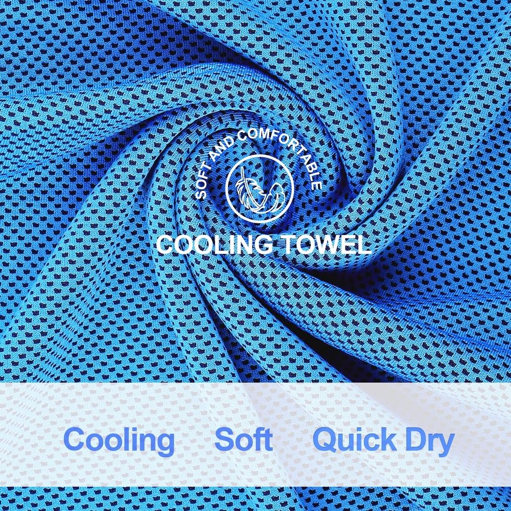 5s Cooling Neck Towels, Cooling Neck Wraps, Soft Ice Chilly Towels for Hot Weather Workout, Gym, Fitness, Running, Yoga, Sport & More Activities