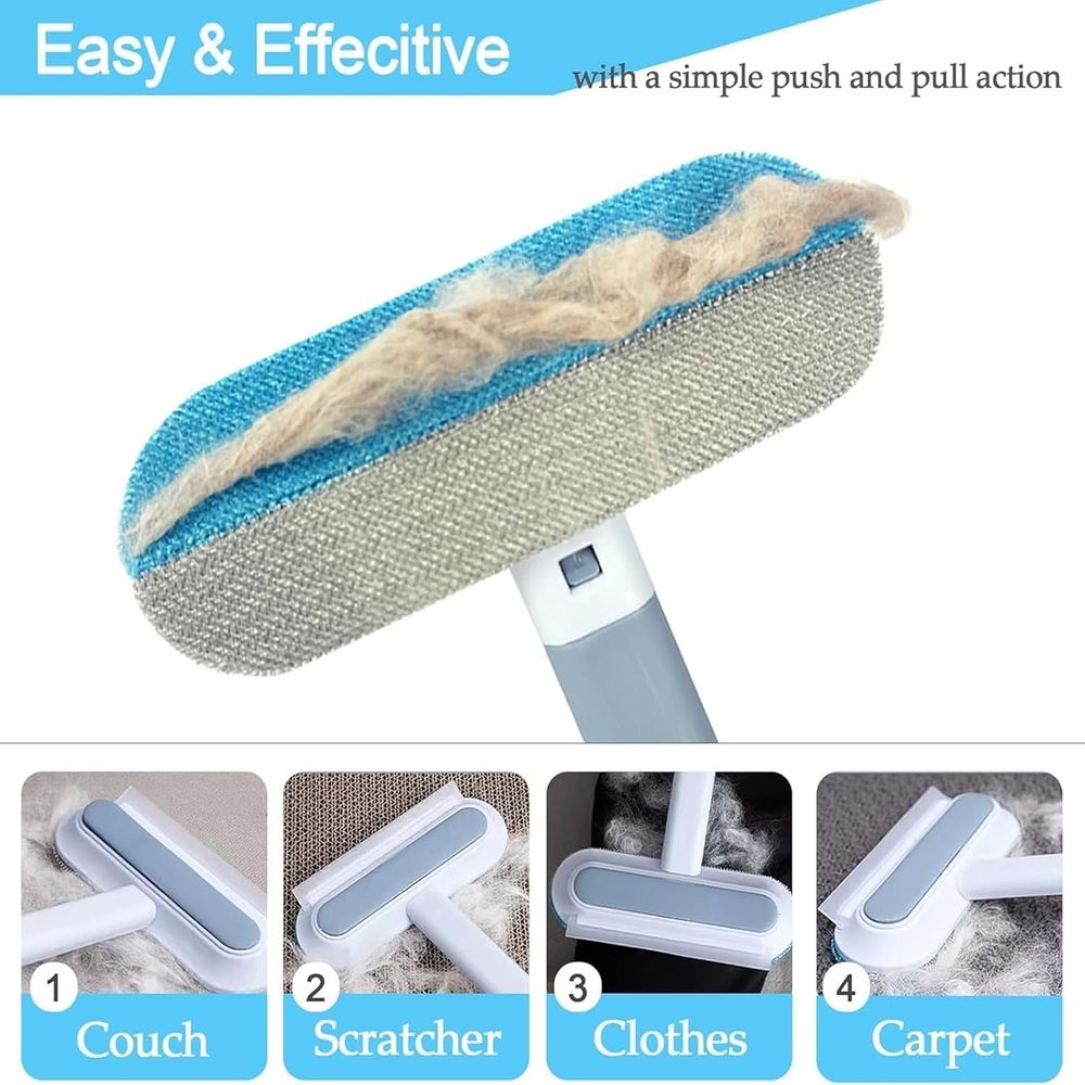 Celery Pets Hair Remover, Multifunctional Hair Removal Brush, Cat Hair Remover, Fur Remover Tool, Pet Brush, Adjustable Lint Brush for Carpet,Bedding,Clothes and Furniture, Reusable Washable