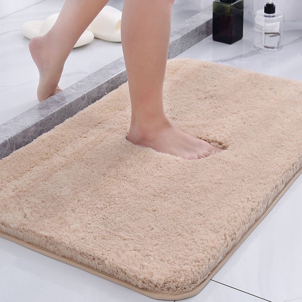 High Pile Bathroom Rug Mat | Ultra Absorbent Non-Slip Shower Carpet | Soft Thick Floor Mat for Bathroom, Bedroom, Kitchen Door | Machine Washable Microfiber Bath Mat in Multiple Colors