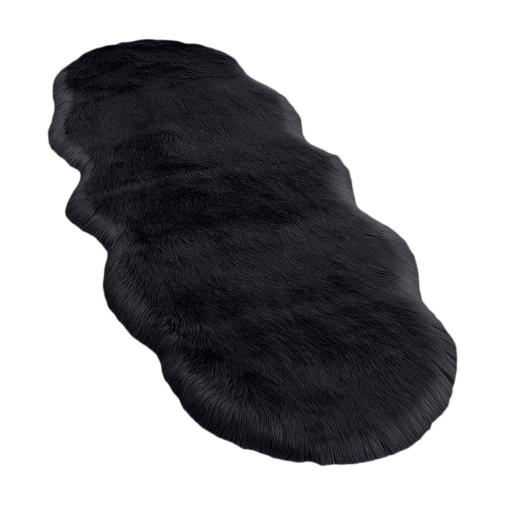 55in Extra Large Plush Rug for Bedroom Living Room - Soft Long Velvet Fleece Carpet Runner - Thick Non Slip Washable Bathroom Mat - Water Absorbent Comfortable Floor Rug for Home