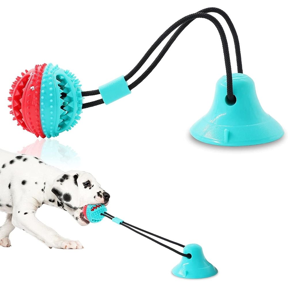 Dog Toys, Dog Chew Toys for Aggressive chewers, Puppy Dog Training Treats Teething Rope Toys for Boredom, Dog Puzzle Treat Food Dispensing Ball Toys for Puppies Teething Small Dogs (Blue)