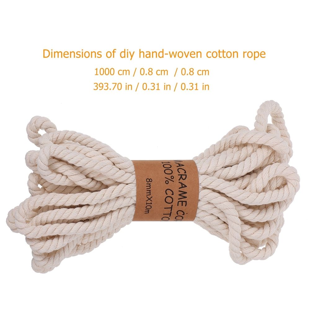 1 Bundle Macrame Cord for Home Decor, Cotton Twisted Rope for Hanging Tapestry and Craft Projects