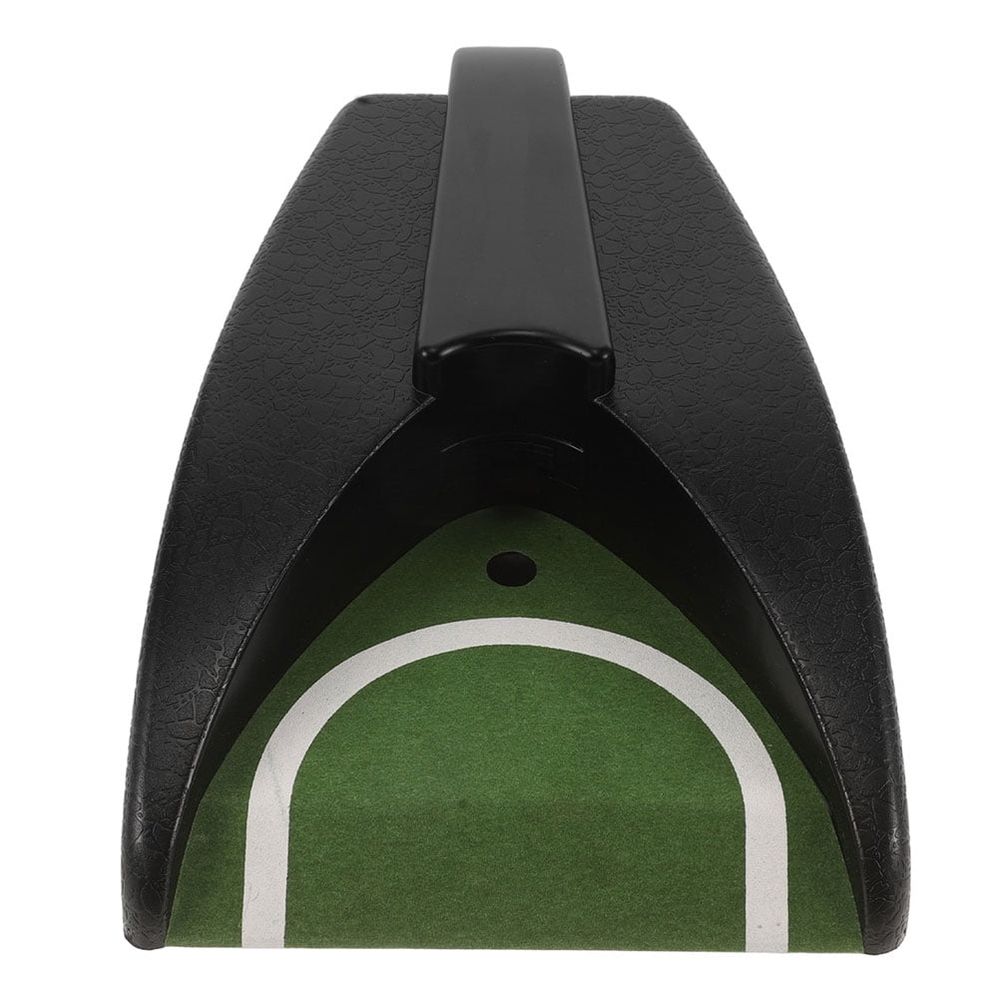 Portable Golf Putting Hole with Automatic Ball Return and Electric Putter System