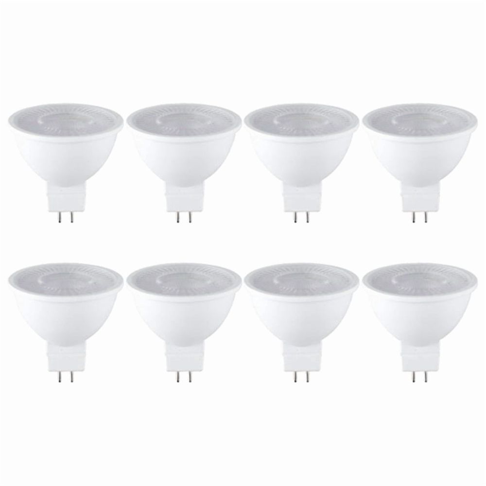 16PCS 7W LED Bulb GU5.3 Base 6000K 520LM White Light for Ceiling Light Track Light Home Use Bulb