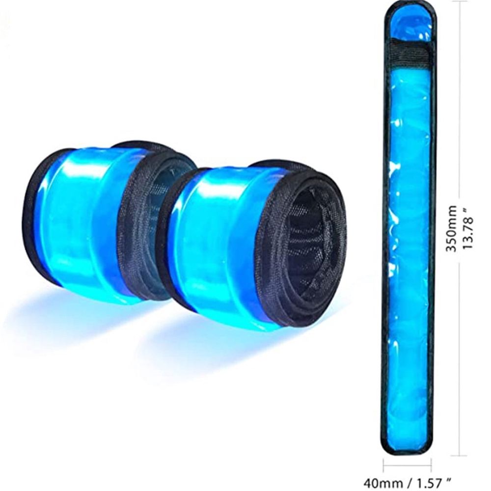 4 Pack LED Reflective Horse Shackle Bands with Lighting Accessories for Animals, High Visibility Night Riding Parades Farm Safety Gear, 35x4cm & 24.5x4cm