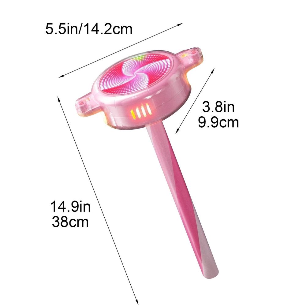 Remote Control Sparkler Spinners Toy Automatic Rechargeable Rotating LED Sparkler Rod Flameless Safe Celebration Party Toy for Year Wedding Birthday Gift for Kids Adults