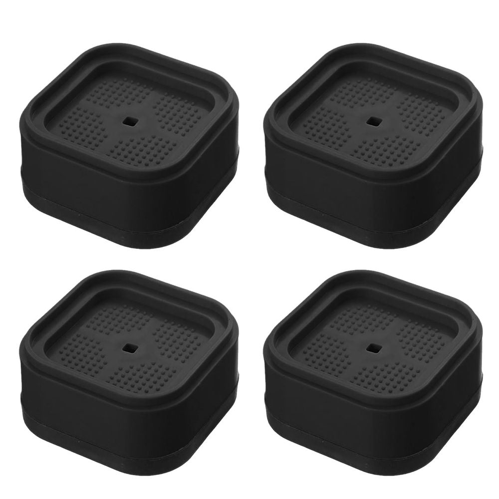 Set of 4 Adjustable Height Furniture Risers with Anti-Slip Pads, Heavy Duty Washing Machine Stand for Bed Sofa Table, 2.8x2.8 Inch