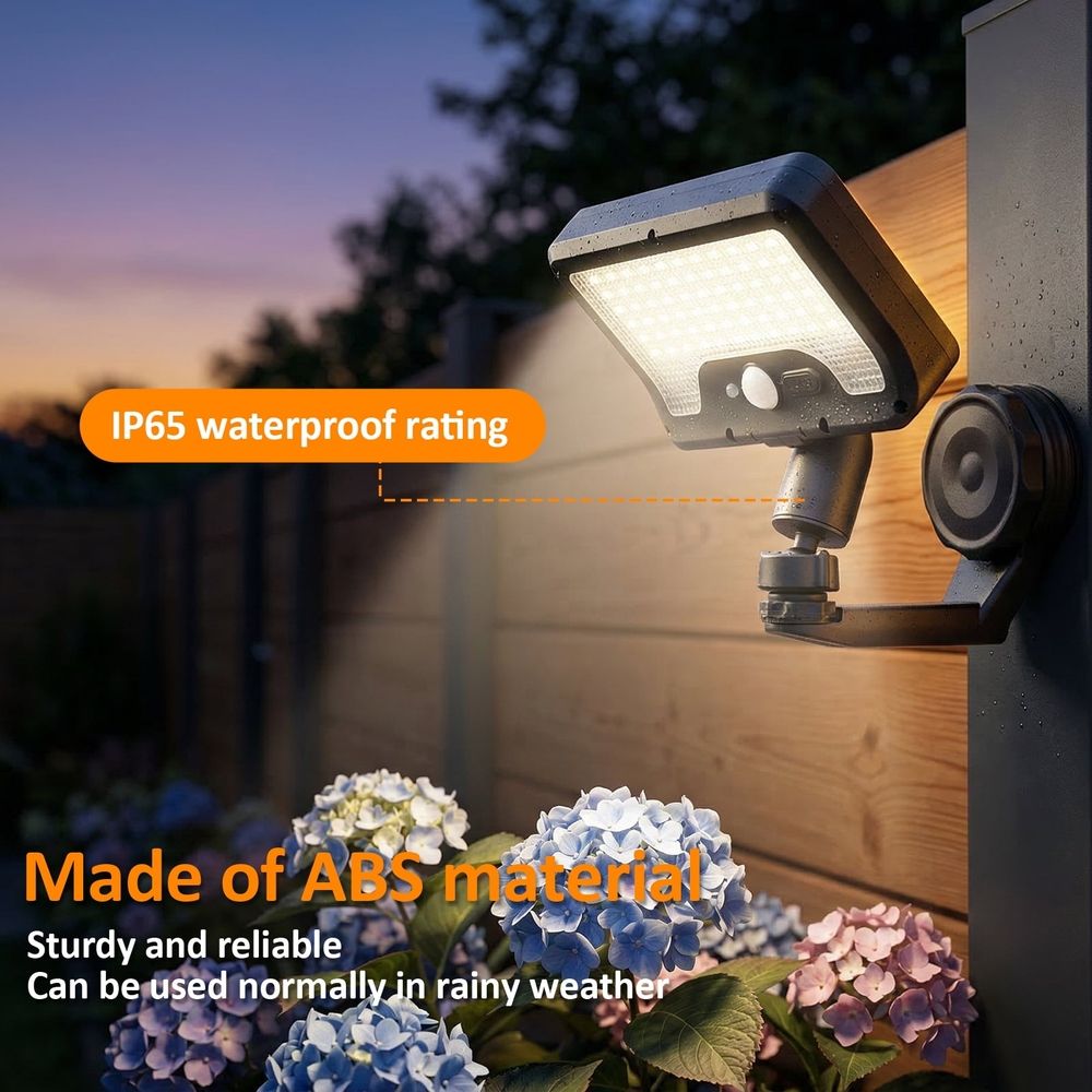2Pcs Magnetic Solar Lights Outdoor with 3 Lighting Modes Dual Charging Modes ABS and IP65 Waterproof for Deck Patio RV